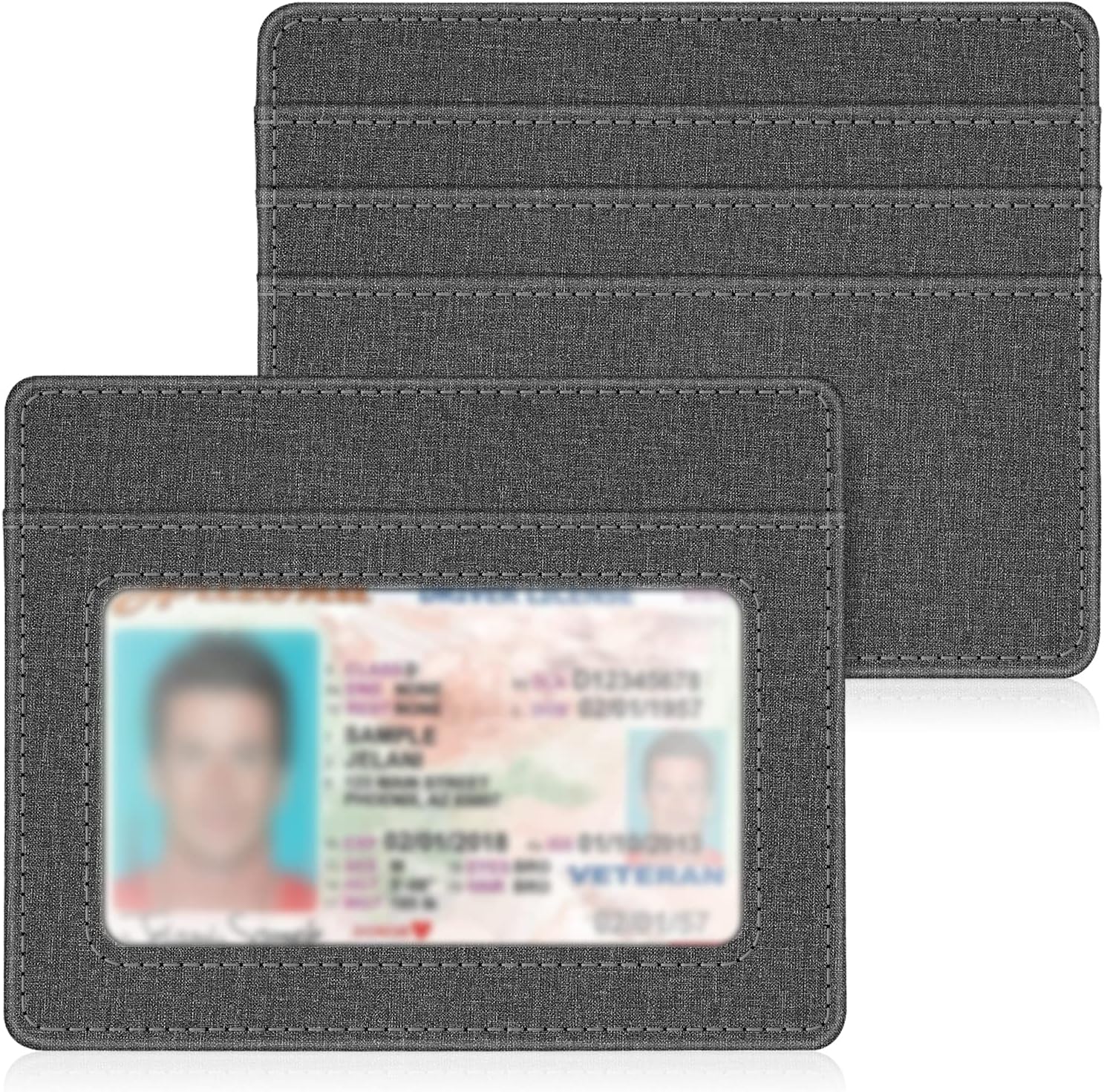 230527221326284_1 Slim Minimalist Front Pocket Wallet, Fintie RFID Blocking Credit Card Holder Card Cases with ID Window for Men Women (Black) - Image 1
